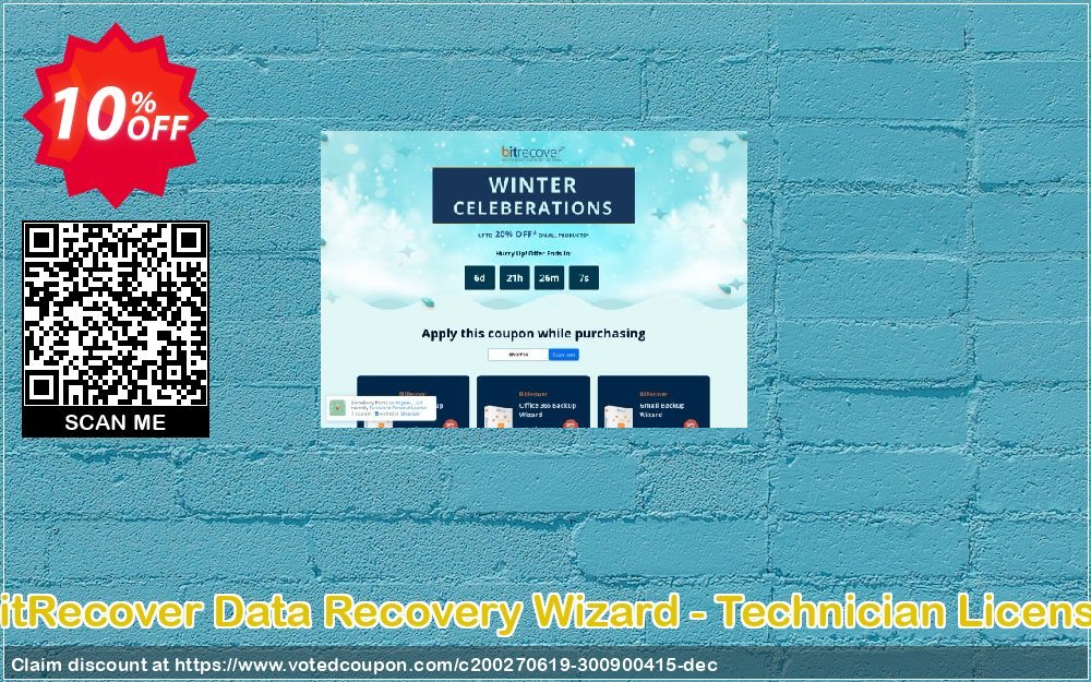 BitRecover Data Recovery Wizard - Technician Plan Coupon, discount Coupon code BitRecover Data Recovery Wizard - Technician License. Promotion: BitRecover Data Recovery Wizard - Technician License Exclusive offer 