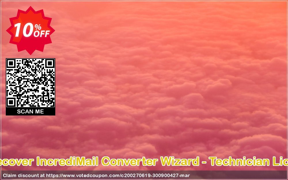 BitRecover IncrediMail Converter Wizard - Technician Plan Coupon, discount Coupon code BitRecover IncrediMail Converter Wizard - Technician License. Promotion: BitRecover IncrediMail Converter Wizard - Technician License Exclusive offer 