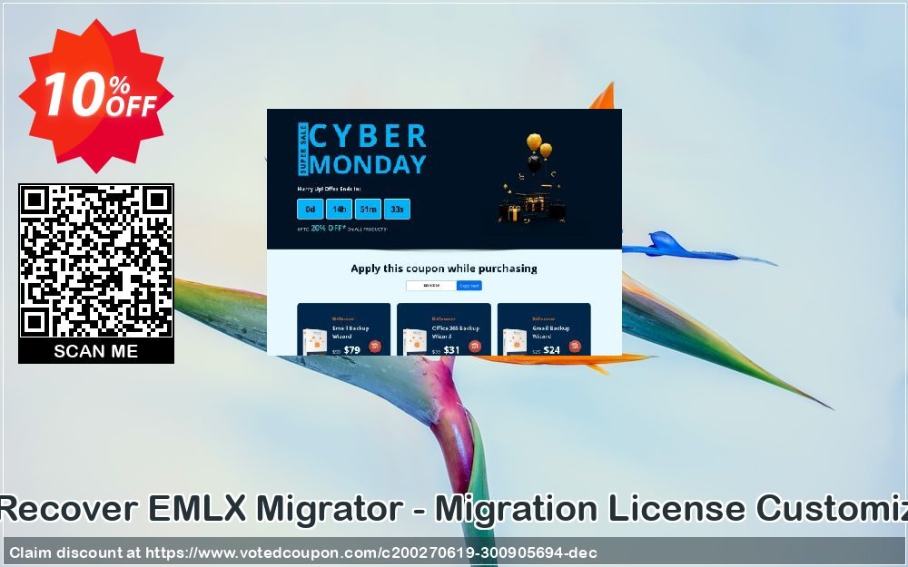 BitRecover EMLX Migrator - Migration Plan Customized Coupon, discount Coupon code EMLX Migrator - Migration License Customized. Promotion: EMLX Migrator - Migration License Customized offer from BitRecover