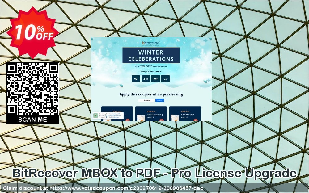 BitRecover MBOX to PDF - Pro Plan Upgrade Coupon, discount Coupon code BitRecover MBOX to PDF - Pro License Upgrade. Promotion: BitRecover MBOX to PDF - Pro License Upgrade Exclusive offer 