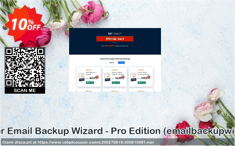 BitRecover Email Backup Wizard - Pro Edition, emailbackupwizard.com  Coupon, discount Coupon code Email Backup Wizard - Pro Edition (emailbackupwizard.com). Promotion: Email Backup Wizard - Pro Edition (emailbackupwizard.com) offer from BitRecover