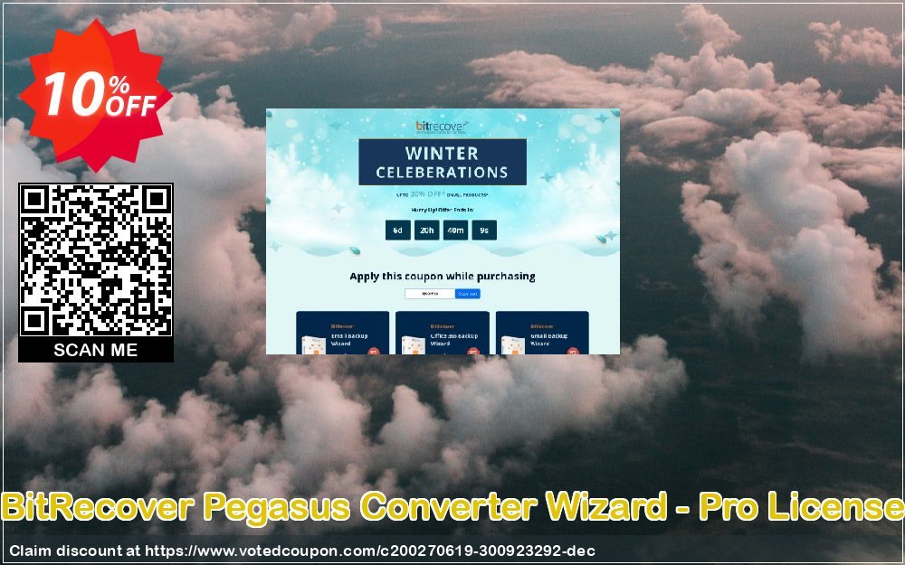 BitRecover Pegasus Converter Wizard - Pro Plan Coupon, discount Coupon code BitRecover Pegasus Converter Wizard - Pro License. Promotion: BitRecover Pegasus Converter Wizard - Pro License Exclusive offer 