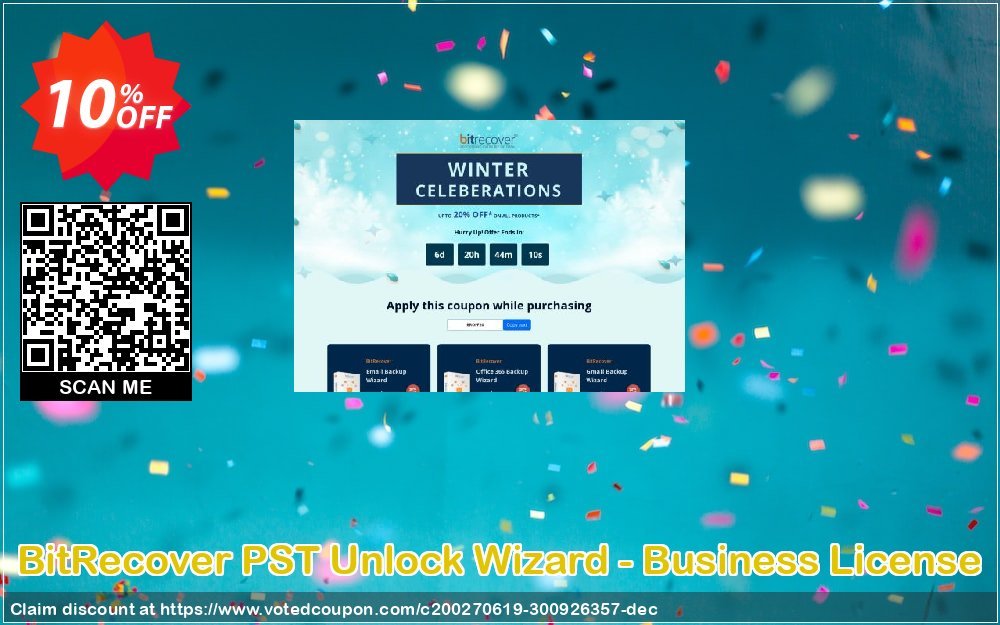 BitRecover PST Unlock Wizard - Business Plan Coupon, discount Coupon code BitRecover PST Unlock Wizard - Business License. Promotion: BitRecover PST Unlock Wizard - Business License Exclusive offer 