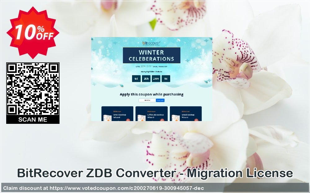 BitRecover ZDB Converter - Migration Plan Coupon, discount Coupon code BitRecover ZDB Converter - Migration License. Promotion: BitRecover ZDB Converter - Migration License Exclusive offer 