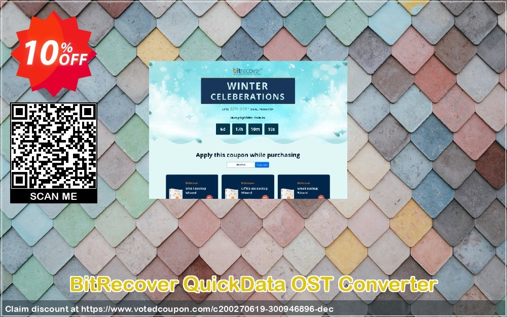 BitRecover QuickData OST Converter Coupon, discount Coupon code QuickData OST Converter - Standard License. Promotion: QuickData OST Converter - Standard License offer from BitRecover
