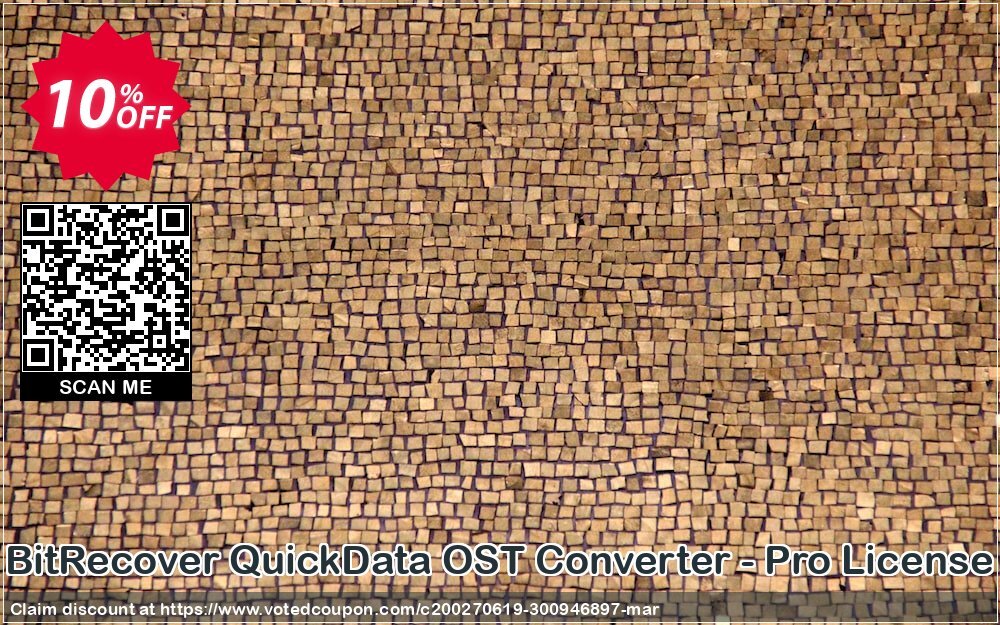 BitRecover QuickData OST Converter - Pro Plan Coupon, discount Coupon code QuickData OST Converter - Pro License. Promotion: QuickData OST Converter - Pro License offer from BitRecover