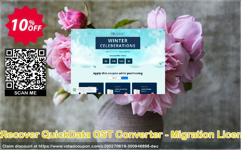 BitRecover QuickData OST Converter - Migration Plan Coupon, discount Coupon code QuickData OST Converter - Migration License. Promotion: QuickData OST Converter - Migration License offer from BitRecover