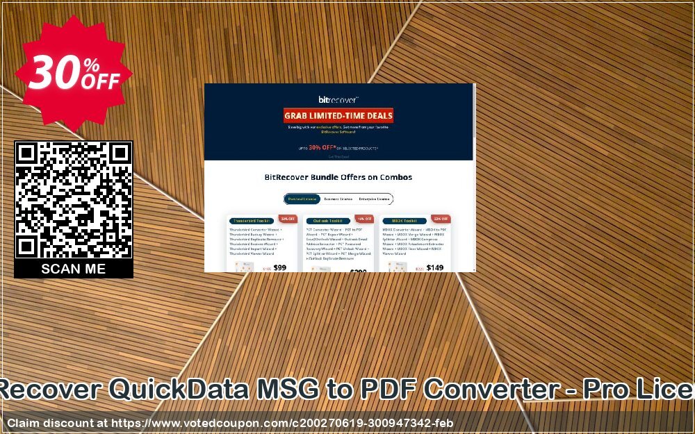 BitRecover QuickData MSG to PDF Converter - Pro Plan Coupon, discount Coupon code QuickData MSG to PDF Converter - Pro License. Promotion: QuickData MSG to PDF Converter - Pro License offer from BitRecover