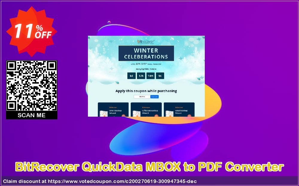 BitRecover QuickData MBOX to PDF Converter Coupon Code Apr 2024, 11% OFF - VotedCoupon