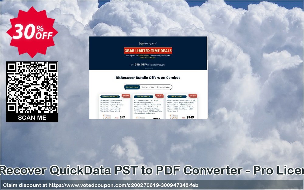 BitRecover QuickData PST to PDF Converter - Pro Plan Coupon, discount Coupon code QuickData PST to PDF Converter - Pro License. Promotion: QuickData PST to PDF Converter - Pro License offer from BitRecover