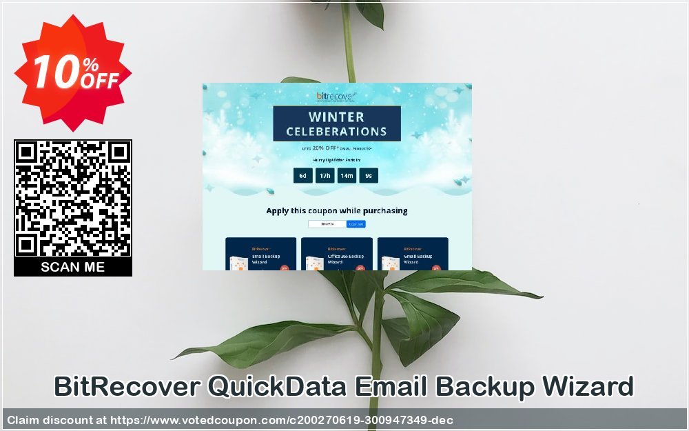 BitRecover QuickData Email Backup Wizard Coupon, discount Coupon code QuickData Email Backup Wizard - Standard License. Promotion: QuickData Email Backup Wizard - Standard License offer from BitRecover