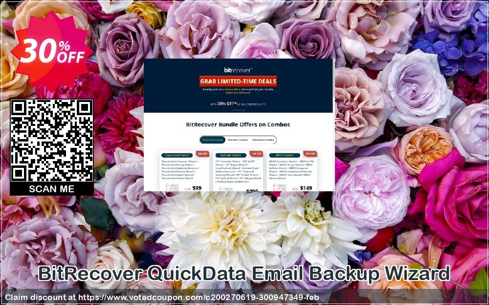 BitRecover QuickData Email Backup Wizard Coupon, discount Coupon code QuickData Email Backup Wizard - Standard License. Promotion: QuickData Email Backup Wizard - Standard License offer from BitRecover