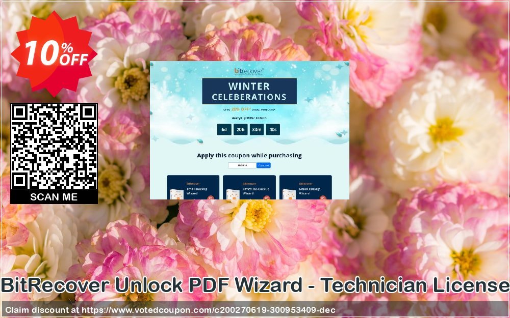BitRecover Unlock PDF Wizard - Technician Plan Coupon, discount Coupon code BitRecover Unlock PDF Wizard - Technician License. Promotion: BitRecover Unlock PDF Wizard - Technician License Exclusive offer 