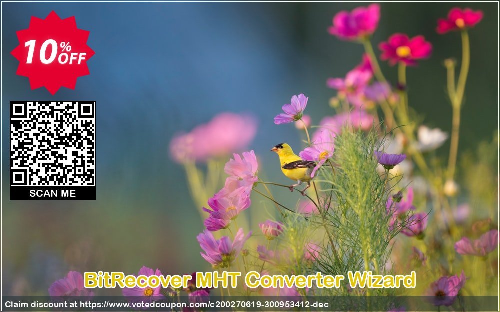 BitRecover MHT Converter Wizard Coupon, discount Coupon code BitRecover MHT Converter Wizard - Personal License. Promotion: BitRecover MHT Converter Wizard - Personal License Exclusive offer 