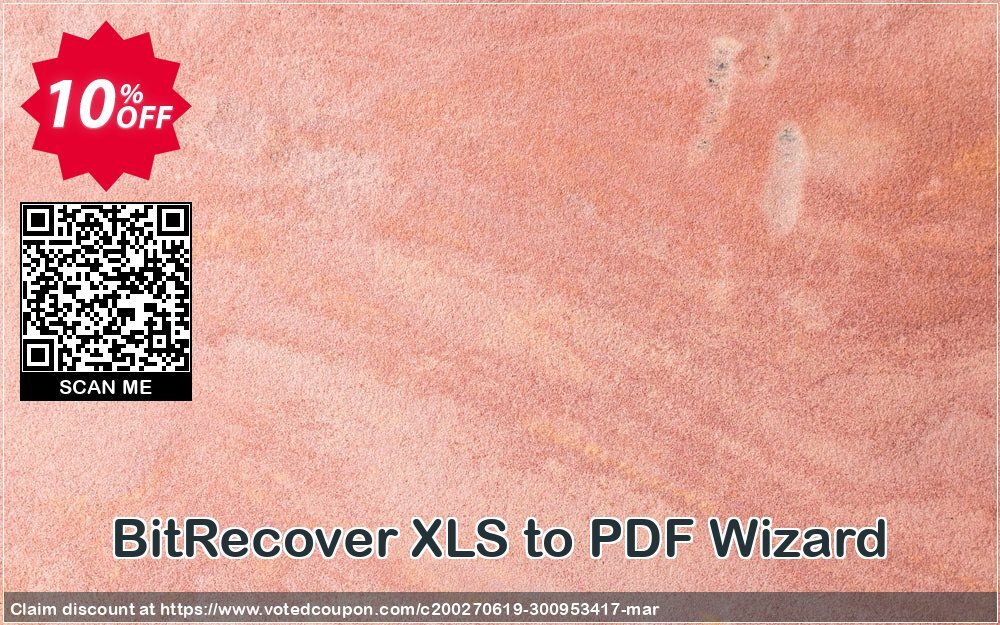 BitRecover XLS to PDF Wizard Coupon, discount Coupon code BitRecover XLS to PDF Wizard - Personal License. Promotion: BitRecover XLS to PDF Wizard - Personal License Exclusive offer 