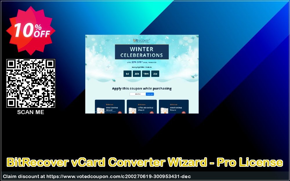 BitRecover vCard Converter Wizard - Pro Plan Coupon Code Apr 2024, 10% OFF - VotedCoupon