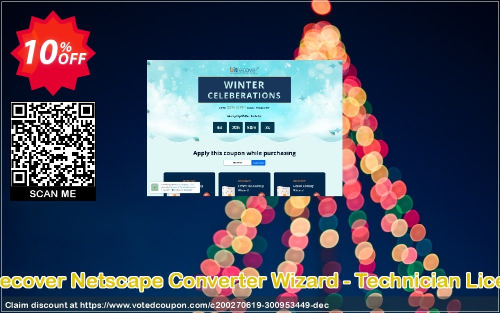 BitRecover Netscape Converter Wizard - Technician Plan Coupon, discount Coupon code BitRecover Netscape Converter Wizard - Technician License. Promotion: BitRecover Netscape Converter Wizard - Technician License Exclusive offer 