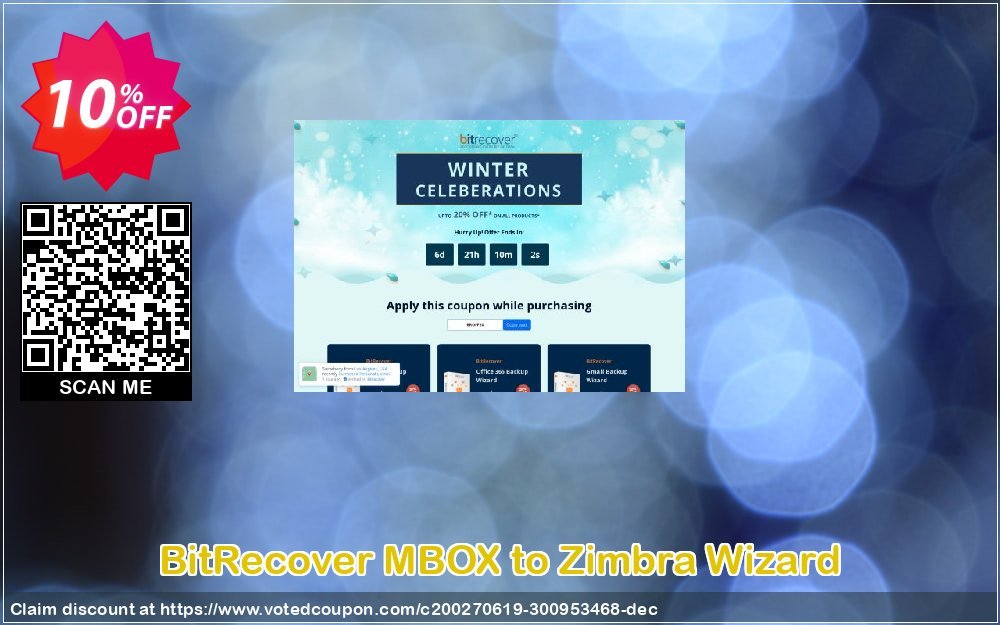 BitRecover MBOX to Zimbra Wizard Coupon Code Apr 2024, 10% OFF - VotedCoupon