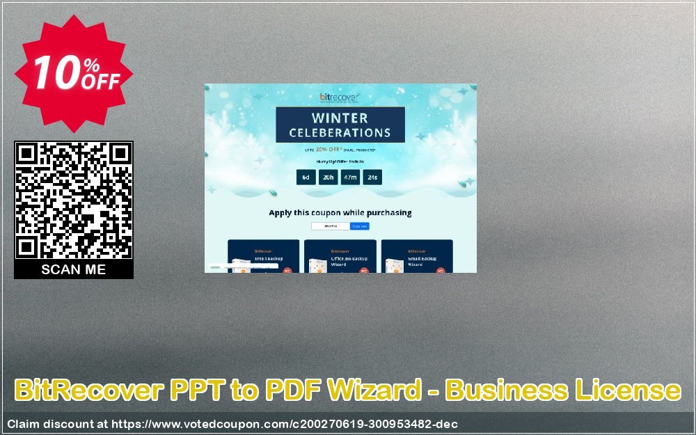 BitRecover PPT to PDF Wizard - Business Plan Coupon, discount Coupon code BitRecover PPT to PDF Wizard - Business License. Promotion: BitRecover PPT to PDF Wizard - Business License Exclusive offer 