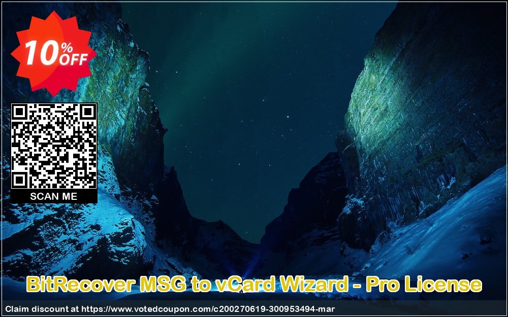 BitRecover MSG to vCard Wizard - Pro Plan Coupon, discount Coupon code BitRecover MSG to vCard Wizard - Pro License. Promotion: BitRecover MSG to vCard Wizard - Pro License Exclusive offer 