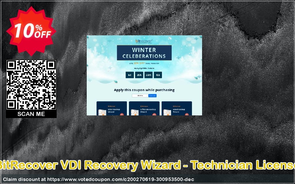 BitRecover VDI Recovery Wizard - Technician Plan Coupon, discount Coupon code BitRecover VDI Recovery Wizard - Technician License. Promotion: BitRecover VDI Recovery Wizard - Technician License Exclusive offer 