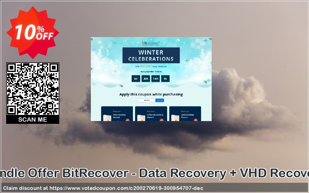 Bundle Offer BitRecover - Data Recovery + VHD Recovery Coupon, discount Coupon code Bundle Offer BitRecover - Data Recovery + VHD Recovery - Personal License. Promotion: Bundle Offer BitRecover - Data Recovery + VHD Recovery - Personal License Exclusive offer 
