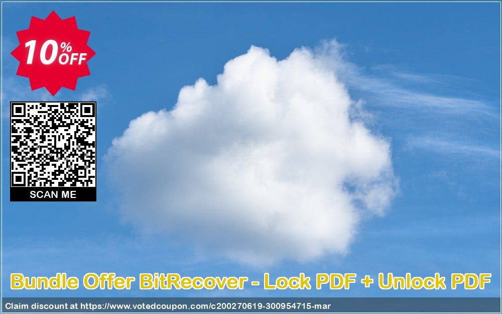 Bundle Offer BitRecover - Lock PDF + Unlock PDF Coupon, discount Coupon code Bundle Offer BitRecover - Lock PDF + Unlock PDF - Personal License. Promotion: Bundle Offer BitRecover - Lock PDF + Unlock PDF - Personal License Exclusive offer 