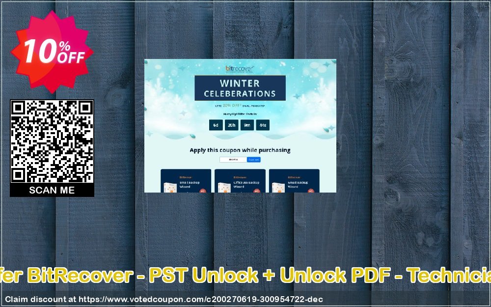 Bundle Offer BitRecover - PST Unlock + Unlock PDF - Technician Plan Coupon, discount Coupon code Bundle Offer BitRecover - PST Unlock + Unlock PDF - Technician License. Promotion: Bundle Offer BitRecover - PST Unlock + Unlock PDF - Technician License Exclusive offer 