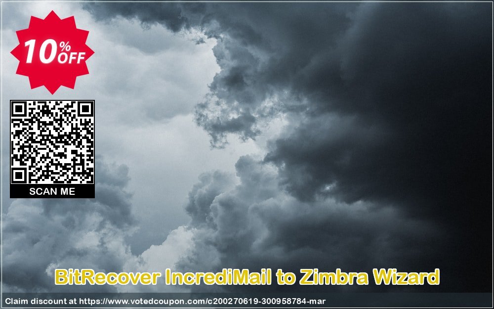 BitRecover IncrediMail to Zimbra Wizard Coupon, discount Coupon code BitRecover IncrediMail to Zimbra Wizard - Personal License. Promotion: BitRecover IncrediMail to Zimbra Wizard - Personal License Exclusive offer 