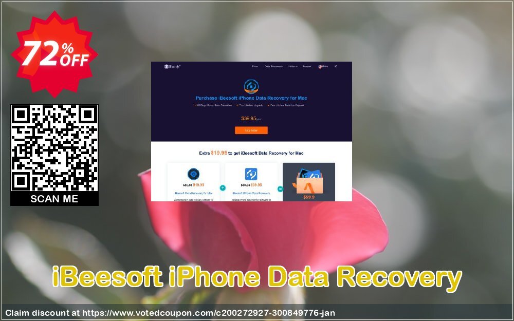 iBeesoft iPhone Data Recovery Coupon Code Mar 2024, 72% OFF - VotedCoupon