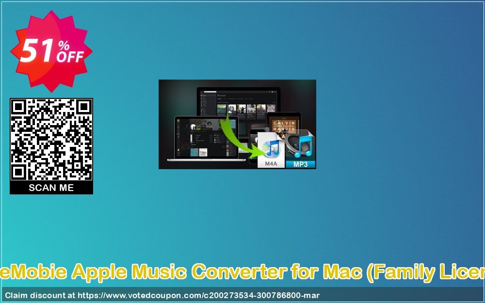 TuneMobie Apple Music Converter for MAC, Family Plan  Coupon Code May 2024, 51% OFF - VotedCoupon