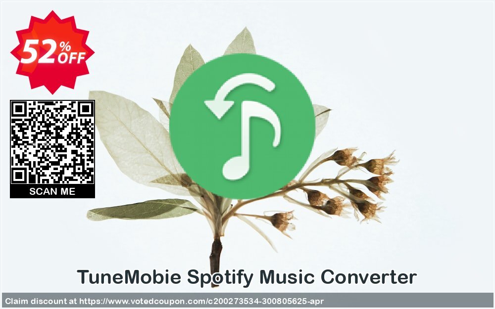 TuneMobie Spotify Music Converter Coupon, discount 50% OFF TuneMobie Spotify Music Converter (Lifetime License), verified. Promotion: Exclusive promo code of TuneMobie Spotify Music Converter (Lifetime License), tested & approved