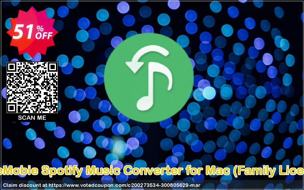 TuneMobie Spotify Music Converter for MAC, Family Plan  Coupon Code May 2024, 51% OFF - VotedCoupon