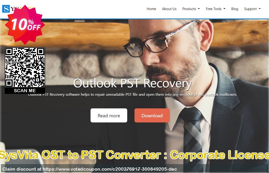SysVita OST to PST Converter : Corporate Plan Coupon Code Apr 2024, 10% OFF - VotedCoupon