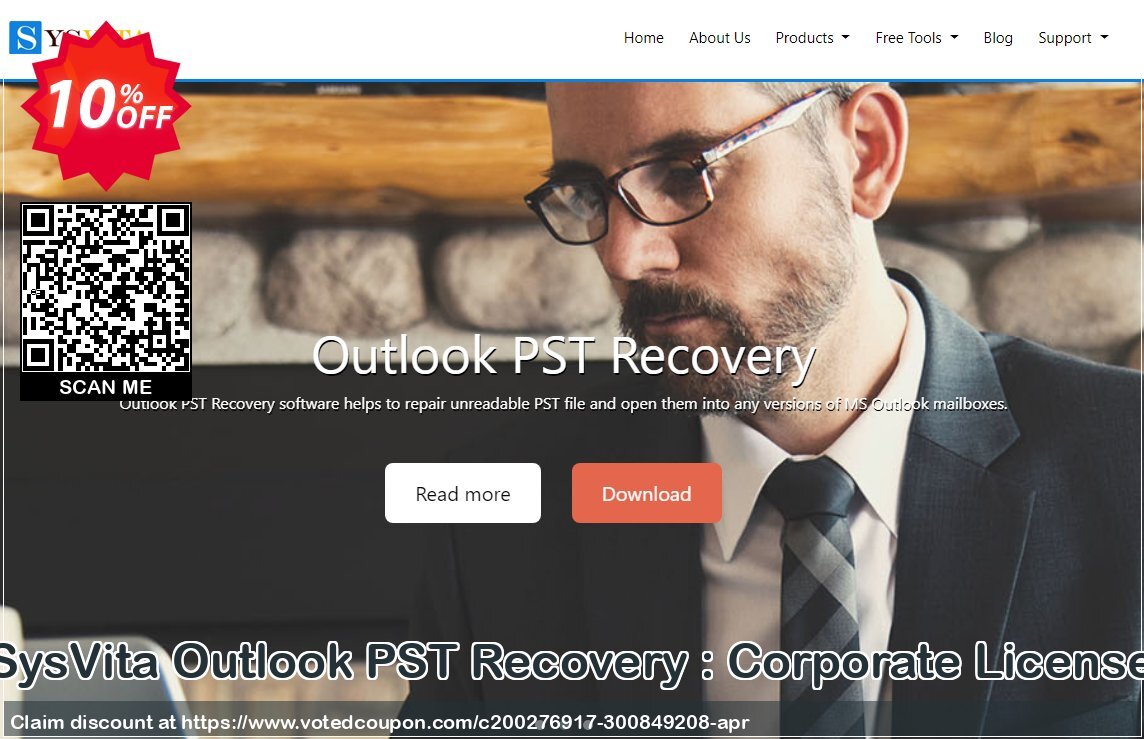 SysVita Outlook PST Recovery : Corporate Plan Coupon, discount Promotion code SysVita Outlook PST Recovery : Corporate License. Promotion: Offer SysVita Outlook PST Recovery : Corporate License special discount 