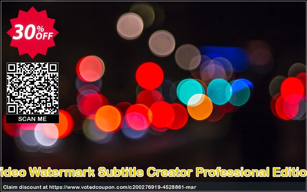 Video Watermark Subtitle Creator Professional Edition Coupon, discount Video Watermark Subtitle Creator Professional Edition fearsome deals code 2024. Promotion: fearsome deals code of Video Watermark Subtitle Creator Professional Edition 2024