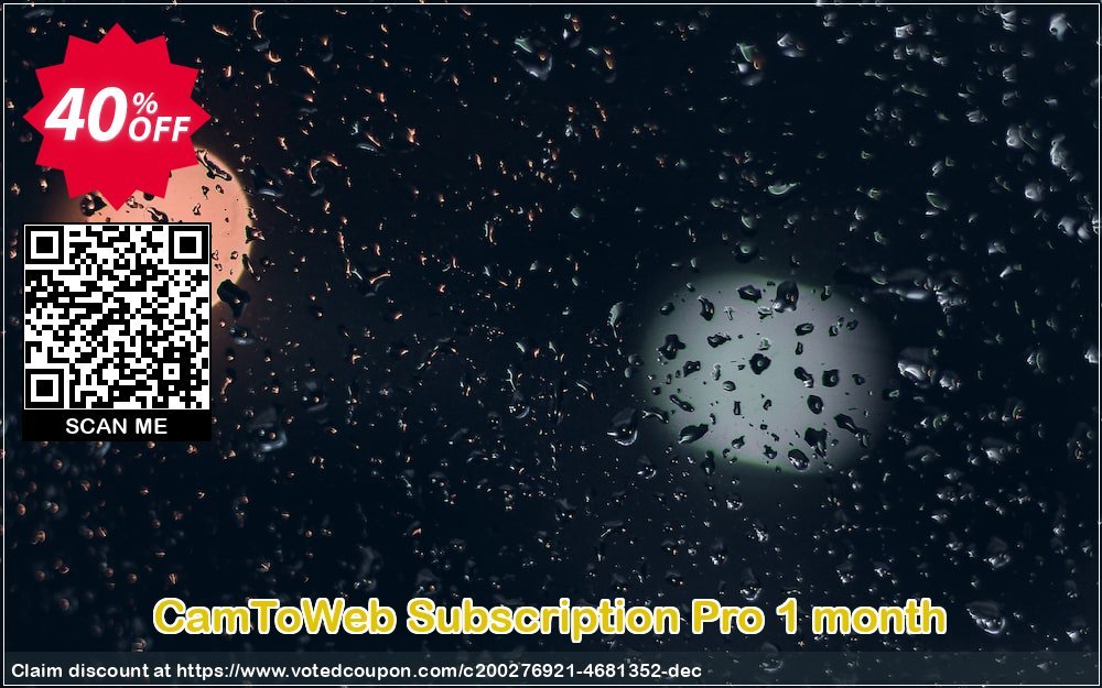 CamToWeb Subscription Pro Monthly Coupon, discount CamToWeb Subscription Pro 1 month Excellent discounts code 2023. Promotion: Excellent discounts code of CamToWeb Subscription Pro 1 month 2023