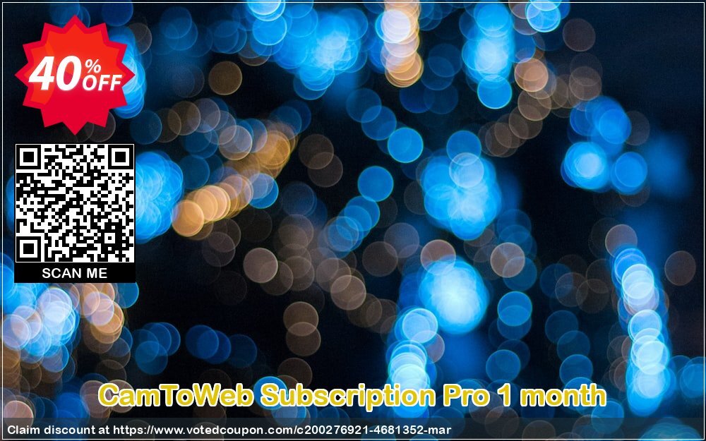 CamToWeb Subscription Pro Monthly Coupon Code May 2024, 40% OFF - VotedCoupon