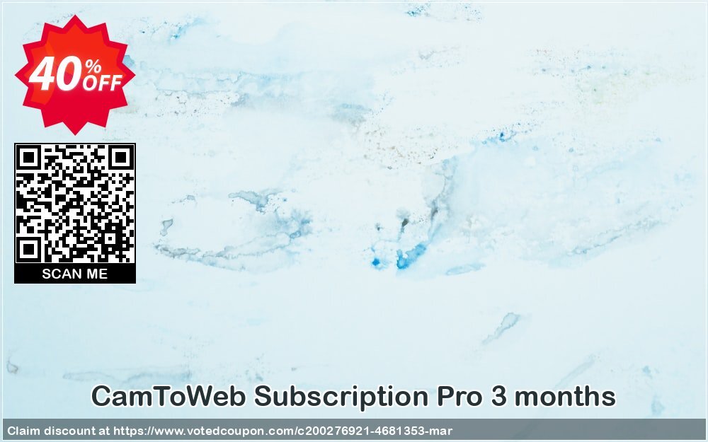 CamToWeb Subscription Pro 3 months Coupon Code May 2024, 40% OFF - VotedCoupon