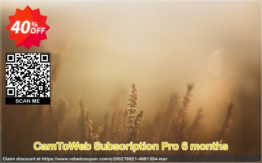 CamToWeb Subscription Pro 6 months Coupon Code May 2024, 40% OFF - VotedCoupon