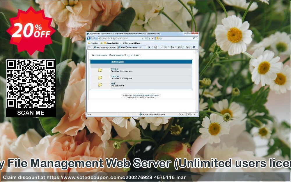 Easy File Management Web Server, Unlimited users Plan  Coupon Code May 2024, 20% OFF - VotedCoupon