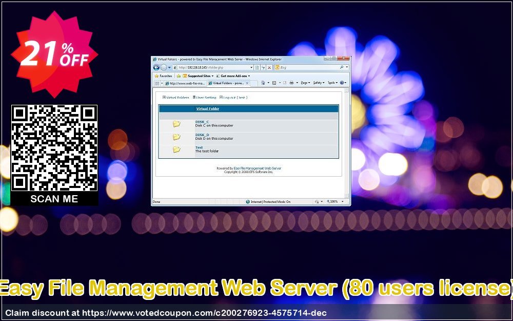 Easy File Management Web Server, 80 users Plan  Coupon, discount Easy File Management Web Server (80 users license) Marvelous promo code 2023. Promotion: Marvelous promo code of Easy File Management Web Server (80 users license) 2023