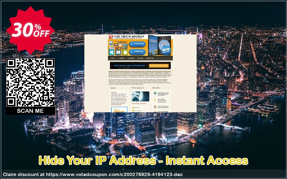 Hide Your IP Address - Instant Access Coupon, discount Hide Your IP Address 1 Year - Instant Access Awful discounts code 2024. Promotion: Awful discounts code of Hide Your IP Address 1 Year - Instant Access 2024