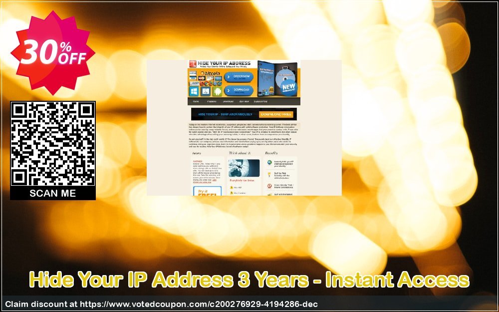 Hide Your IP Address 3 Years - Instant Access Coupon, discount Hide Your IP Address 3 Years - Instant Access Super sales code 2023. Promotion: Super sales code of Hide Your IP Address 3 Years - Instant Access 2023
