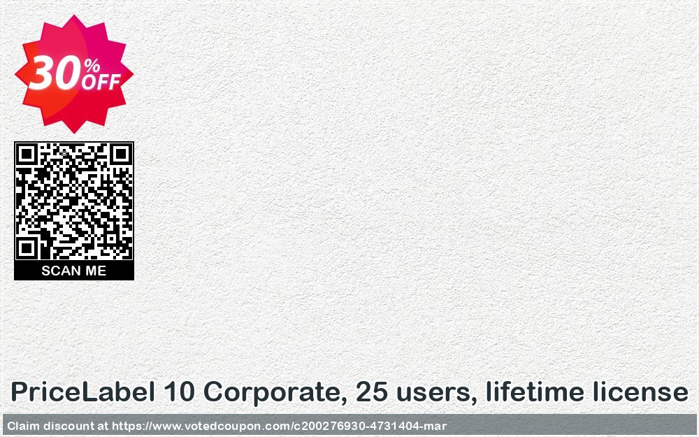 PriceLabel 10 Corporate, 25 users, lifetime Plan Coupon Code Apr 2024, 30% OFF - VotedCoupon