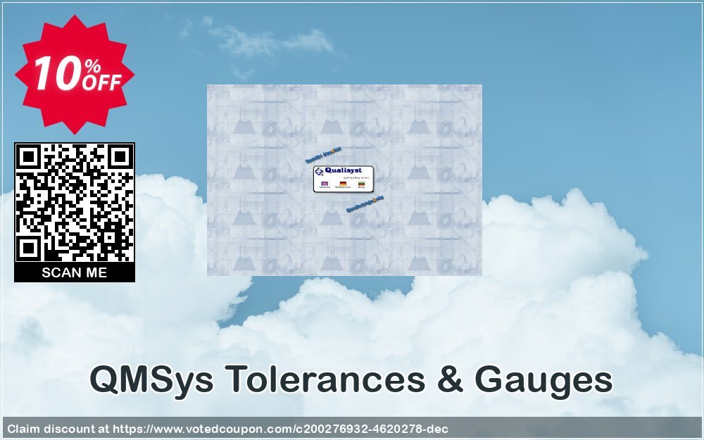 QMSys Tolerances & Gauges Coupon, discount QMSys Tolerances & Gauges Wonderful discounts code 2023. Promotion: Wonderful discounts code of QMSys Tolerances & Gauges 2023