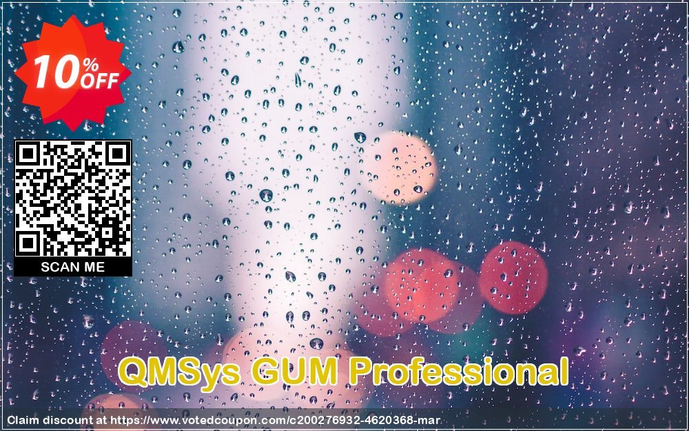 QMSys GUM Professional Coupon, discount QMSys GUM Professional Exclusive promo code 2024. Promotion: Exclusive promo code of QMSys GUM Professional 2024