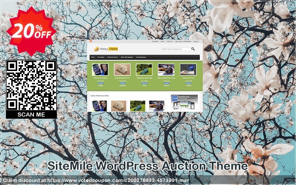 SiteMile WordPress Auction Theme Coupon Code Apr 2024, 20% OFF - VotedCoupon