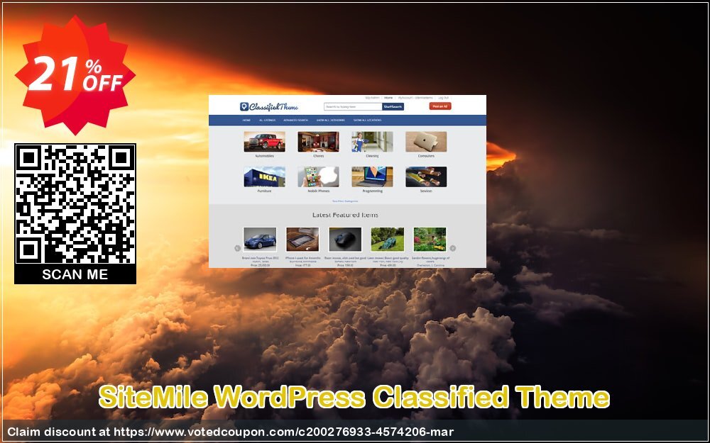 SiteMile WordPress Classified Theme Coupon Code May 2024, 21% OFF - VotedCoupon