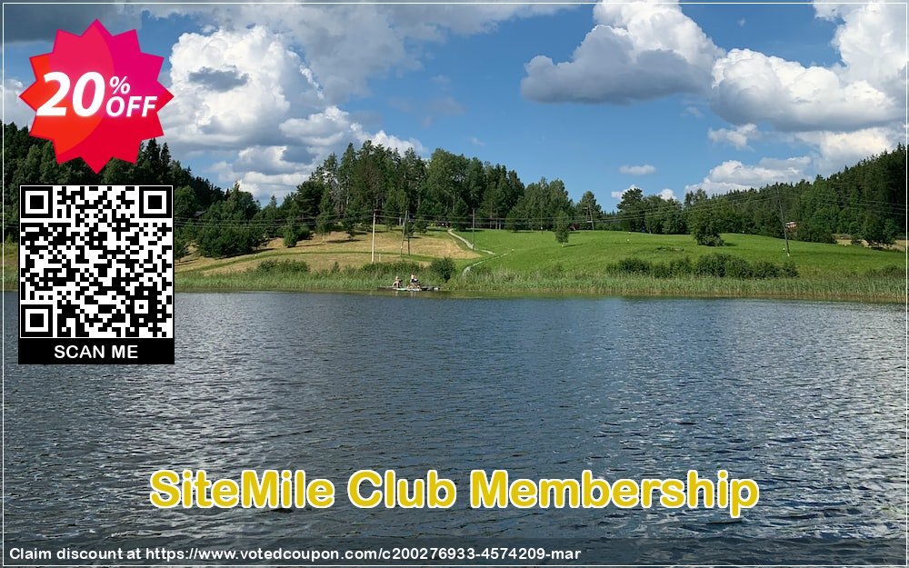 SiteMile Club Membership Coupon, discount SiteMile Club Membership Amazing promo code 2024. Promotion: Amazing promo code of SiteMile Club Membership 2024